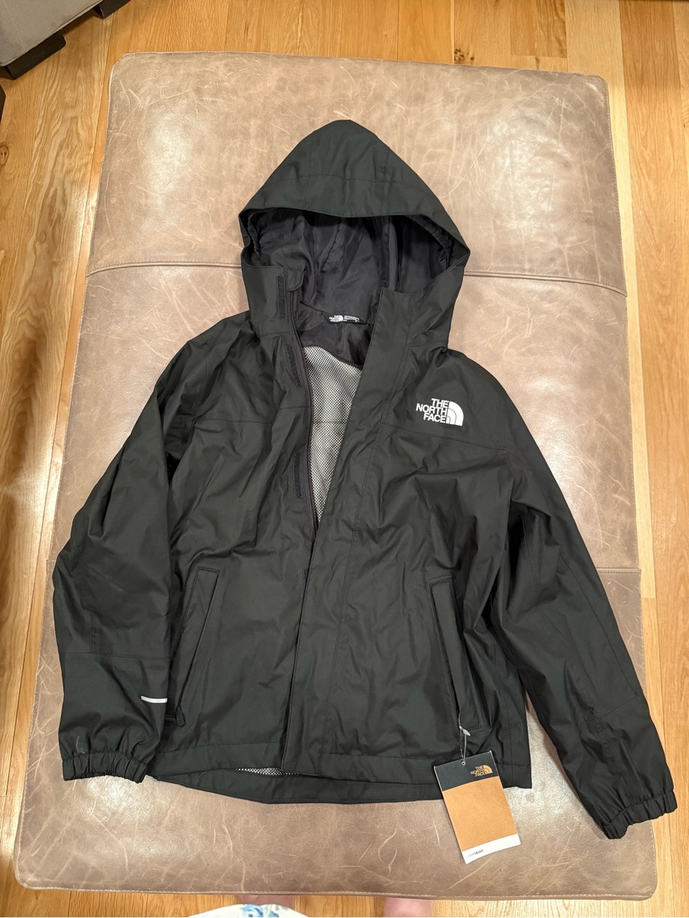 The North Face Boy’s Black Hooded Rain Jacket